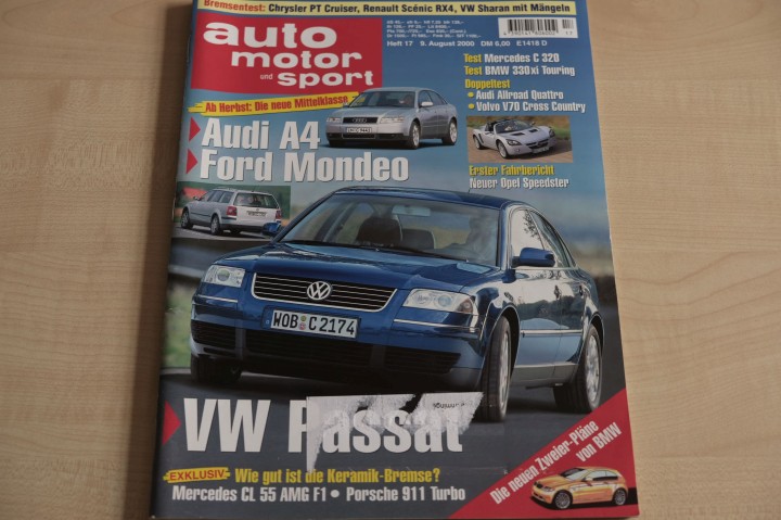 Deckblatt Auto Motor und Sport (17/2000)